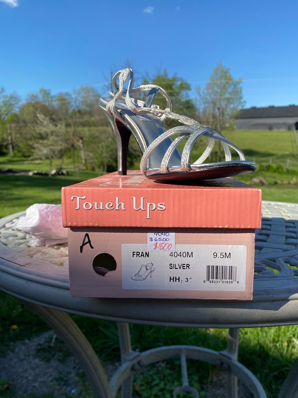 Touch Ups Silver Strappy High Heel Sandals